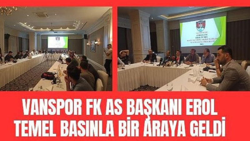 VANSPOR AS BAŞKANI TEMEL BASINLA BİR ARAYA GELDİ