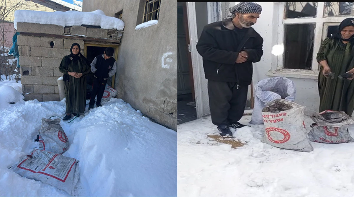 Van&rsquo;da dağıtılan sosyal yardım k&ouml;m&uuml;rlerine tepki 